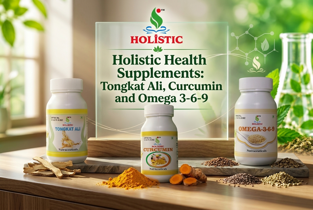 Holistic Health Supplements: Tongkat Ali, Curcumin and Omega 3-6-9